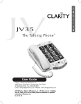 Clarity JV35 User guide