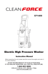 Clean Force CF1400 Operating instructions