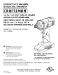 Craftsman 315.114832 Operator`s manual
