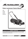 McCulloch M48A Specifications
