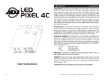 American DJ LED Pixel 4C User manual