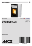 MCZ DUO HYDRO-AIR Installation guide