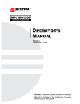 Secutron MR-2100 Operator`s manual