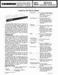 Shure SR10 Service manual