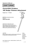 Craftsman 71.74290 Operator`s manual