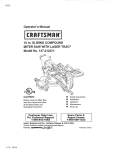 Craftsman 137.212371 Operator`s manual