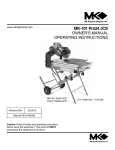 MK Diamond Products MK-101 PRO24 Owner`s manual