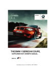 BMW M1 Coupe Owner`s manual