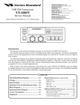 Vertex Standard VX-4000 Service manual