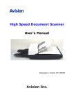Avision DF-0902H User`s manual