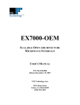 VXI EX7000 SERIES User`s manual