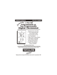 Carrier NON-PROGRAMMABLE DIGITALTHERMOSTAT Owner`s manual