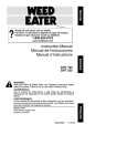 Weed Eater GHT 195 Instruction manual