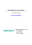 Moxa Technologies 5600 User`s manual