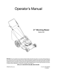 MTD 11A-549G729 Operator`s manual