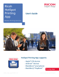 Ricoh HotSpot Printing App User`s guide