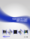 TCR1000 PC Card SDK Information