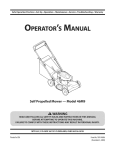 MTD 46M9 Operator`s manual