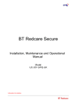 BT UC-351GP/E-UK Installation manual