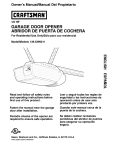 Craftsman 139.5399211 Owner`s manual