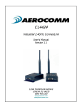 AeroComm CL4424 User`s manual