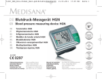 Medisana HGN Instruction manual