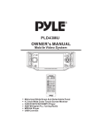 PYLE Audio Mobile Video System PLD41MUT Owner`s manual