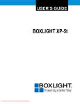 BOXLIGHT XP-5t User`s guide