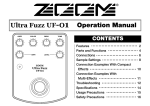 Zoom Ultra Fuzz UF-01 Specifications
