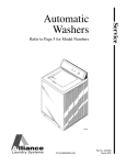 Alliance Laundry Systems HA4011 Service manual
