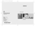 Siemens A40 User guide