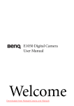BenQ E1050 User manual