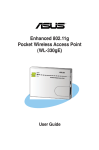 Asus 54Mbps Pocket Wireless Access Point WL-330g User guide