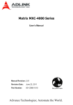 ADLINK Technology PCIe-FIW Series User`s manual