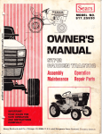 Sears 917.25930 Owner`s manual