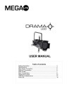 Mega Lite Drama LED Q170 User manual