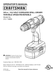 Craftsman 315.116890 Operator`s manual