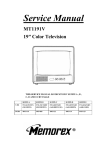 Memorex MT1191V Service manual