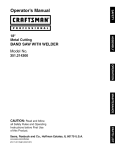 Craftsman 351.21 4300 Operator`s manual