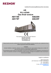 Reznor Gas Fired Air Heaters Specifications