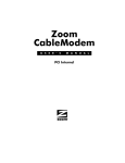 Zoom PCI Internal User`s manual