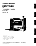 Craftsman 351.217130 Operator`s manual