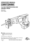 Craftsman 315.115740 Operator`s manual