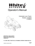 White Outdoor LT-946KH Operator`s manual