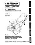 Craftsman 536.882092 Operating instructions