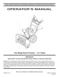 MTD 769-01275C Operator`s manual
