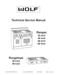 Wolf R606DG Service manual