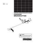 Shindaiwa T242/EVC Operator`s manual