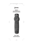 Universal Electronics ATLAS XL User`s guide