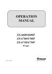 Uniwell SX-6700F Instruction manual